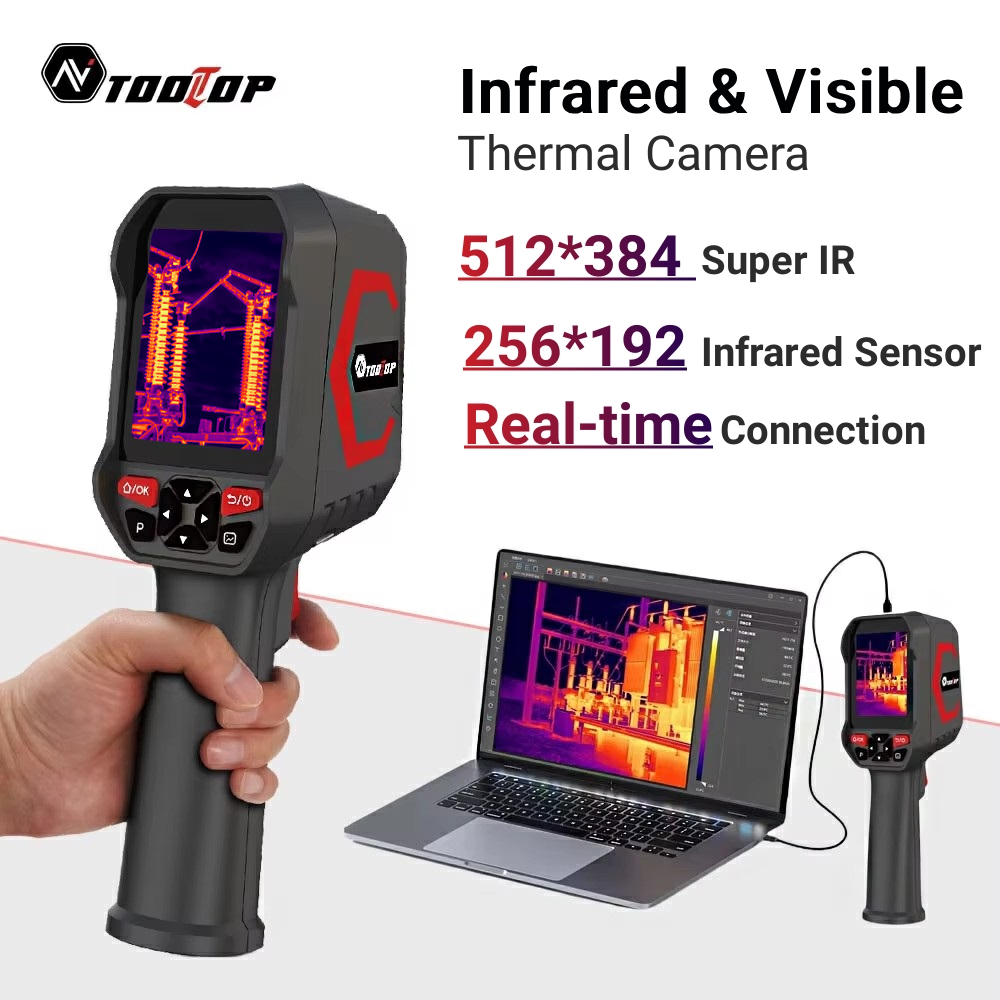Nf 521 Thermal Imaging Camera - TOOLTOP ET693C 256*192 Warmtebeeldcamera 1080P Zichtbare