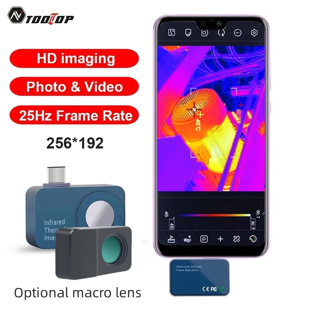 TOOLTOP T7 256*192 Android Typ - Infiray P2 Pro Macro Lens recensie en prijs