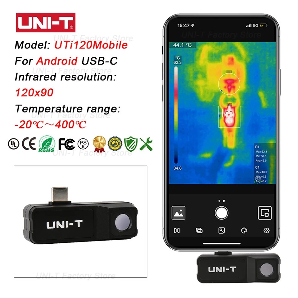 UNI-T Infrarood warmtebeeldcam - Thermal Imaging Camera 256X192 recensie en prijs