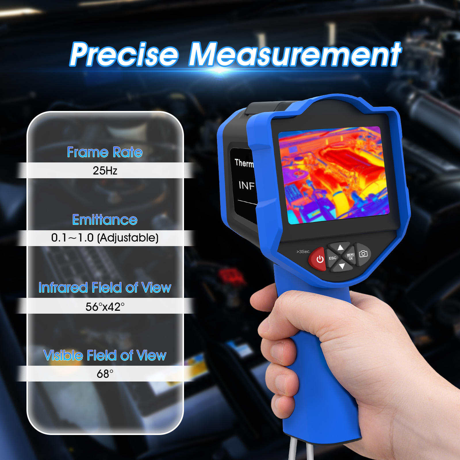 HoldPeak Thermische Beeldcamer - Thermal Imaging Camera 256X192 recensie en prijs